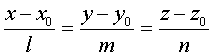   Elements of analytical geometry 1.4.1.  Direct in space 