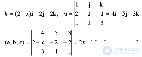   Examples of solving problems to the section Linear algebra and analytic geometry 