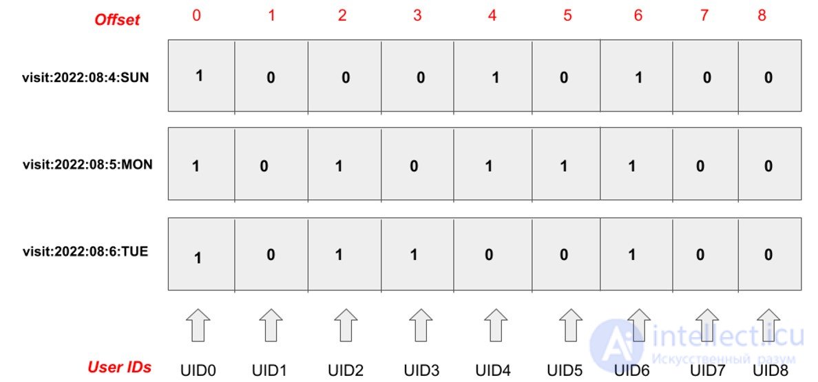 Visit statistics using Bitmap