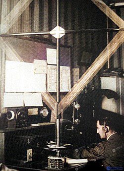 Determining the direction of radio emission, radio direction finding