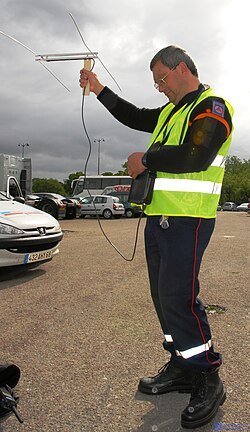 Determining the direction of radio emission, radio direction finding