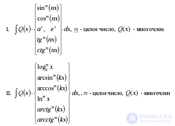   3.2.  The main methods of integration 3.2.1.  Integration in parts 