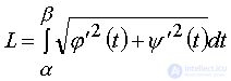   3.3.6.  Calculation of the arc length of a curve defined in parametric form 