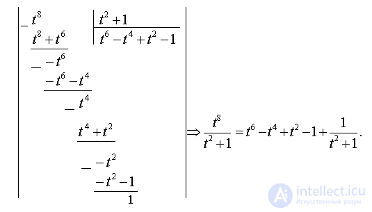   Examples of solving problems to the section integral calculus 