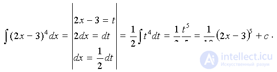   Examples of solving problems to the section integral calculus 