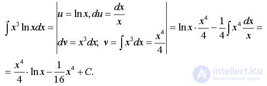   Examples of solving problems to the section integral calculus 