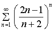 Examples of solving problems for the section series