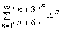 Examples of solving problems for the section series