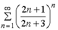 Examples of solving problems for the section series