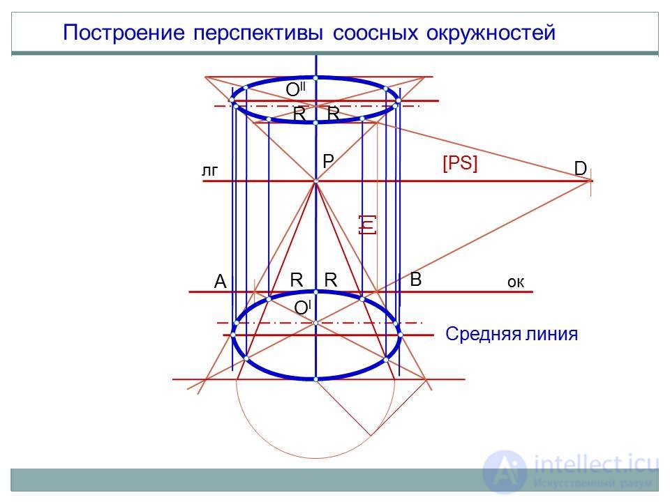   Building a perspective of a circle 