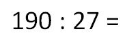   Division with remainder 