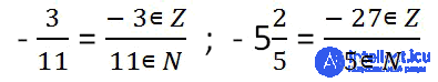   Rational numbers 