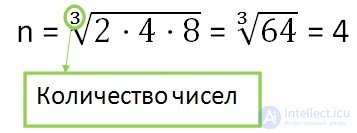   Geometric mean 