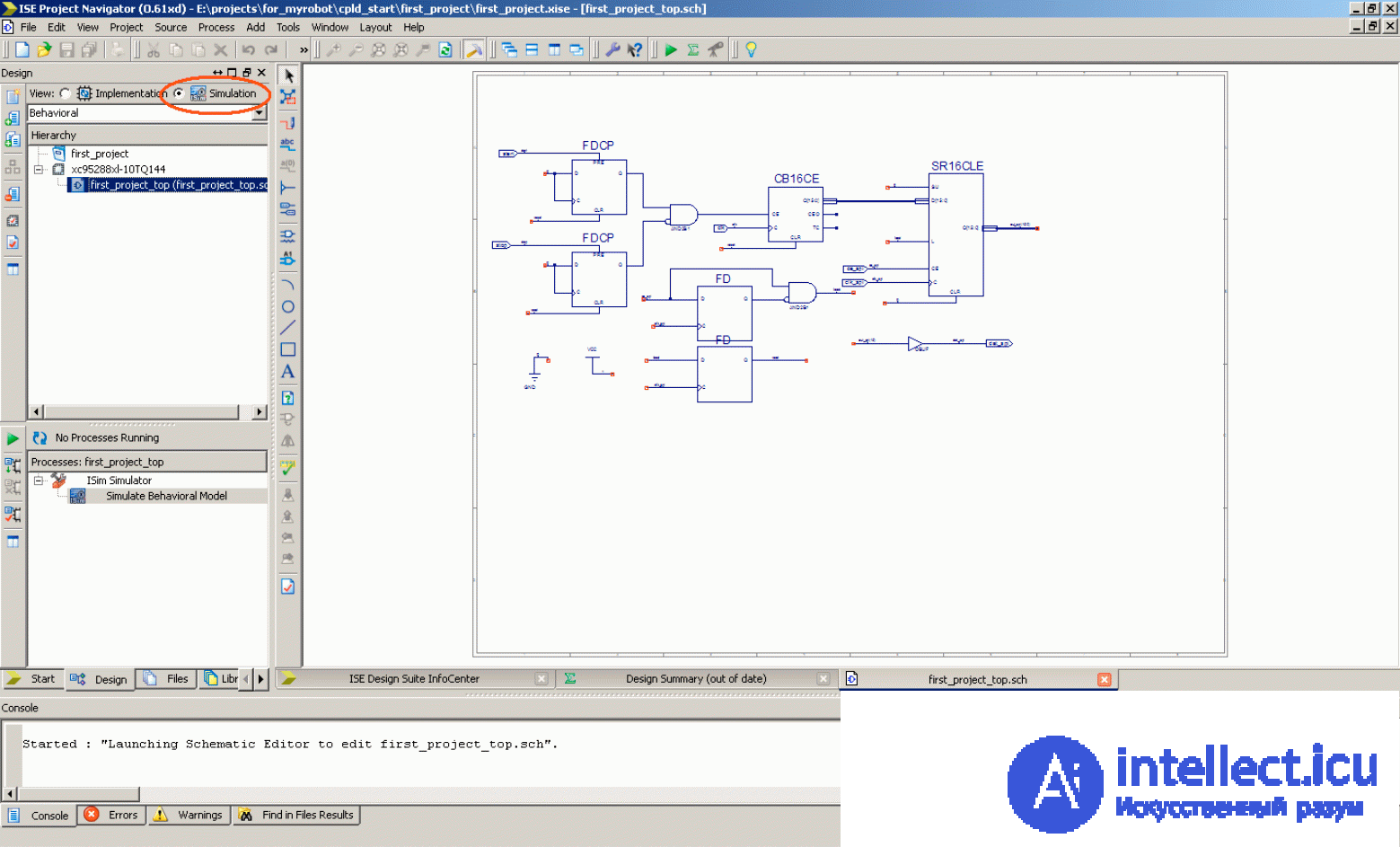   How to start working with programmable logic integrated circuits (FPGA) 