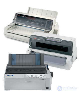   Dot matrix printers 