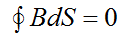   Maxwell equations in integral form 