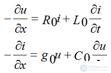   Homogeneous line parameters 