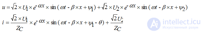   Homogeneous line parameters 