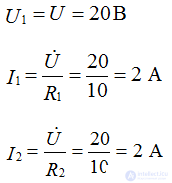   Calculation of chains with periodic non-sinusoidal input effects. 