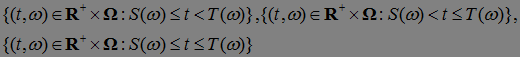 Filtration. Markov Times, Stopping Time. Examples