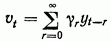 Spectral density. The moving-average process as a process possessing a spectral density.