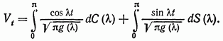 Spectral density. The moving-average process as a process possessing a spectral density.