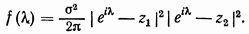 Spectral density. The moving-average process as a process possessing a spectral density.