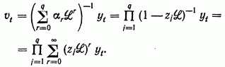 Spectral density. The moving-average process as a process possessing a spectral density.