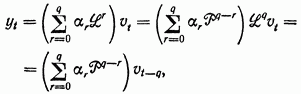 Spectral density. The moving-average process as a process possessing a spectral density.