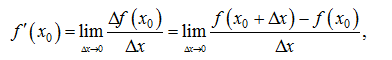 The Derivative. Table of Derivatives. Physical Applications of the Derivative