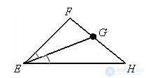   The height, median and bisector of the triangle 