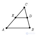   Center line of a triangle 