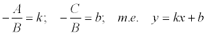   Equation of a straight line - analytical geometry 