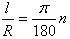   Radian angle measure 