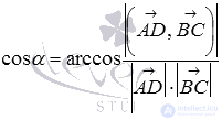   Angle between intersecting straight lines 