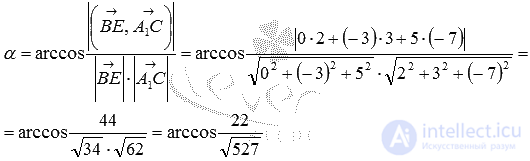   Angle between intersecting straight lines 