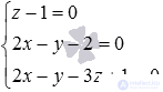   The coordinates of the point of intersection of a line and a plane are examples of finding. 