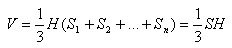   The volume of an arbitrary pyramid 