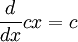   Derivatives of simple functions, a table of derivatives 