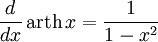   Derivatives table, hyperbolic functions 