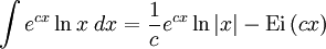   The integral table, the integral of the exponential function.  The improper integral. 