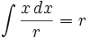   Table of integrals, integral of irrational function 