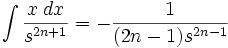   Table of integrals, integral of irrational function 