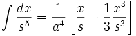   Table of integrals, integral of irrational function 