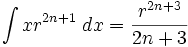   Table of integrals, integral of irrational function 