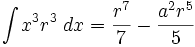   Table of integrals, integral of irrational function 