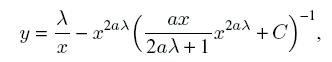   Special type Riccati equation 