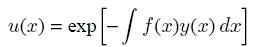   Riccati equation of a special type, the general form y = f (x) y2 + g (x) y + h (x). 