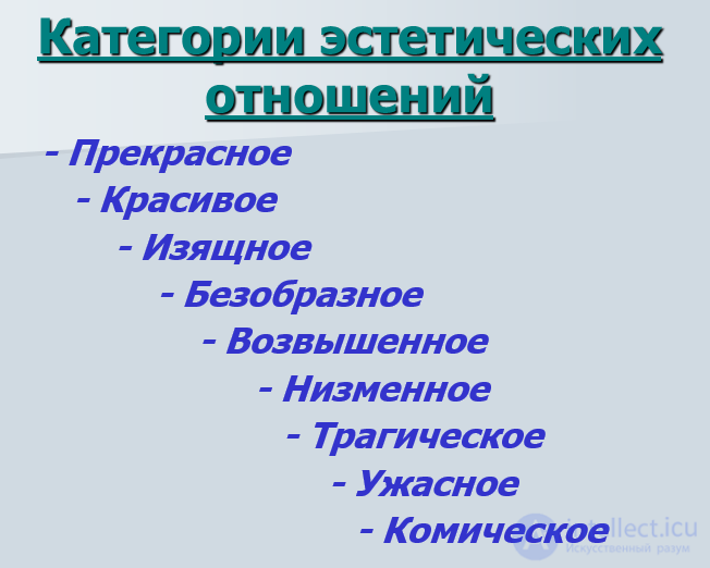 11 aesthetic knowledge of the CATEGORY of AESTHETIC RELATIONSHIP 11 1 Specificity of categorical knowledge in aesthetics