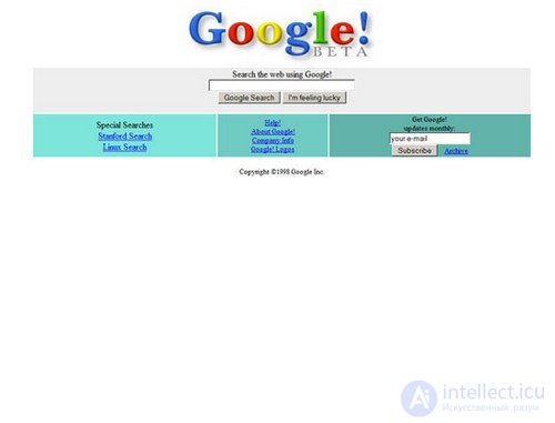   Popular search engines in the 90s: then and now 